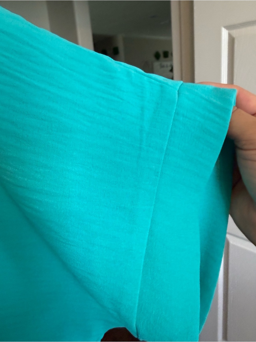 V-Neck Lightweight Women's Top in Turquoise ZENANA XL - Picture 4 of 8